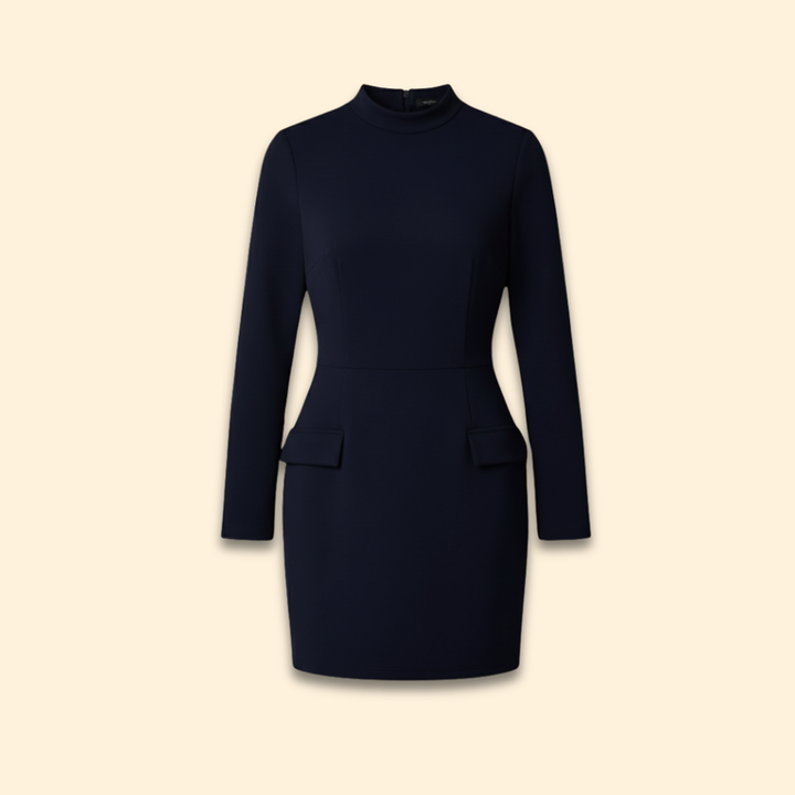 Women’s Mini Dress with Mock Neckline