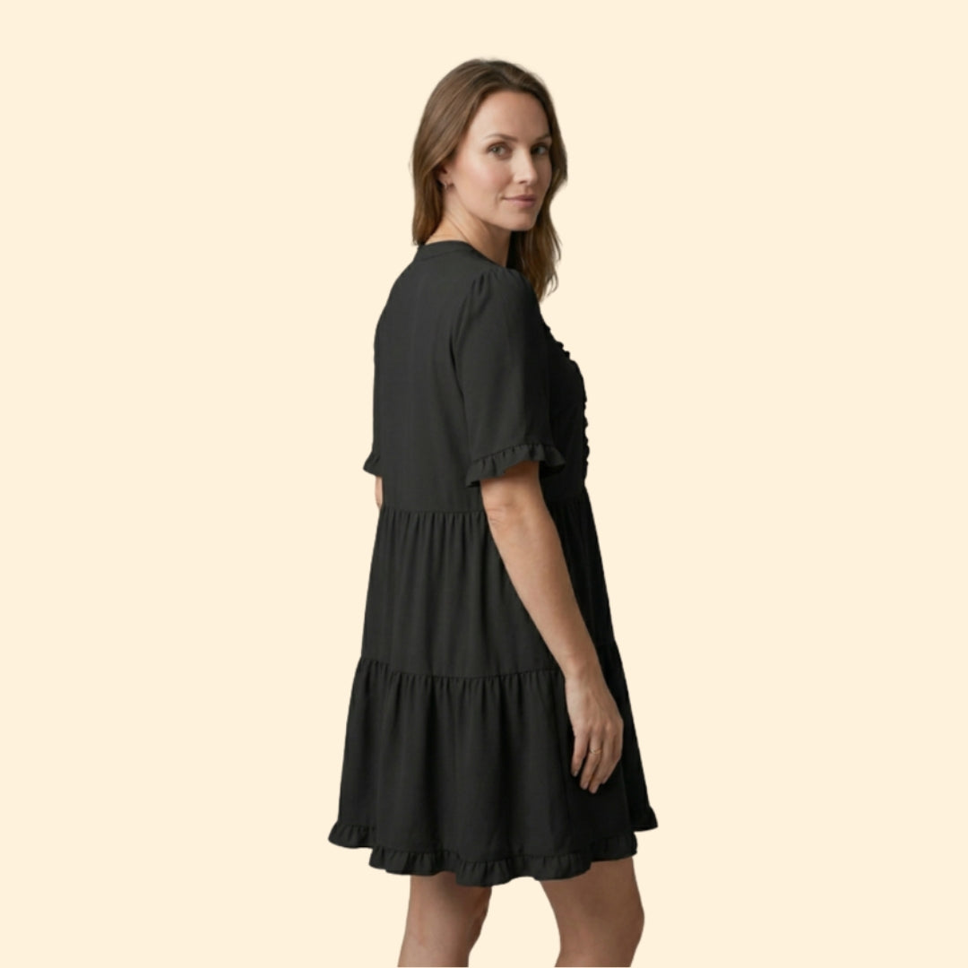 Women’s Mini Dress with Tiered Ruffle Skirt