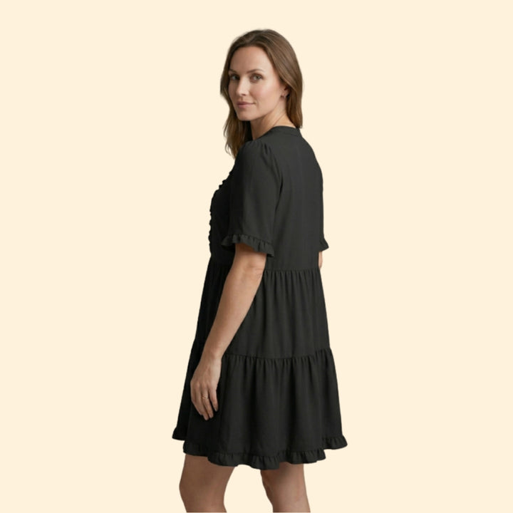Women’s Mini Dress with Tiered Ruffle Skirt