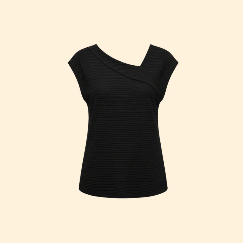Women's Modern Fit V-Neck T-Shirt with Textured Fabric
