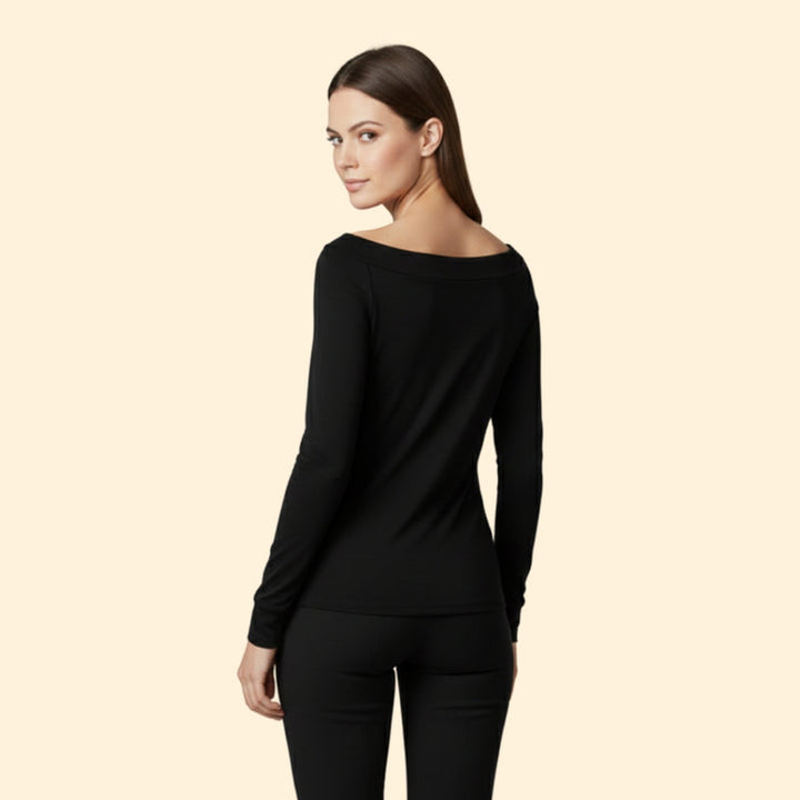 Women’s Off-Shoulder Blouse with Long Sleeves