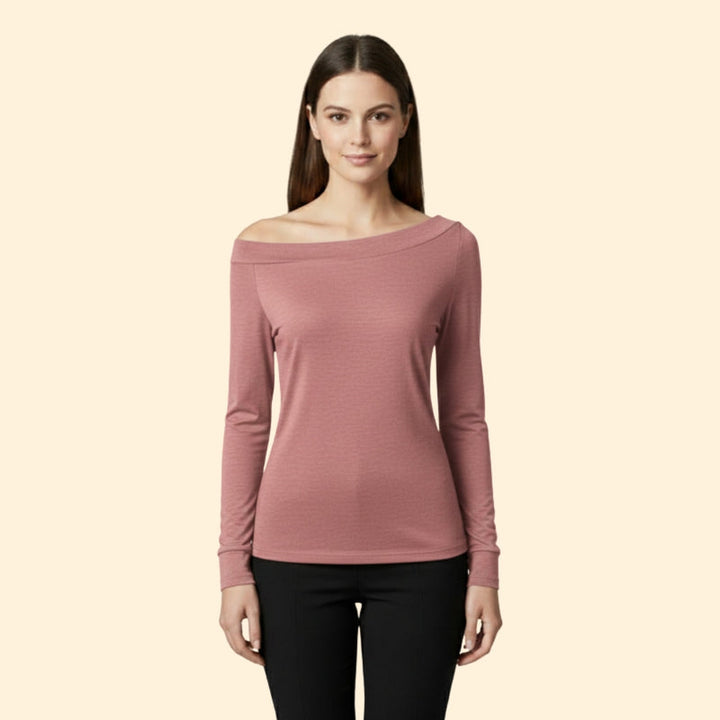 Women’s Off-Shoulder Blouse with Long Sleeves