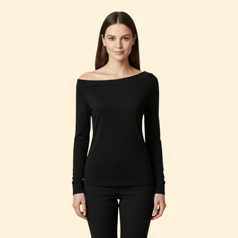 Women’s Off-Shoulder Blouse with Long Sleeves