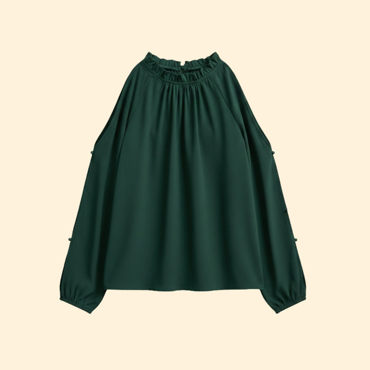 Women's Off-The-Shoulder Blouse with Puff Sleeves