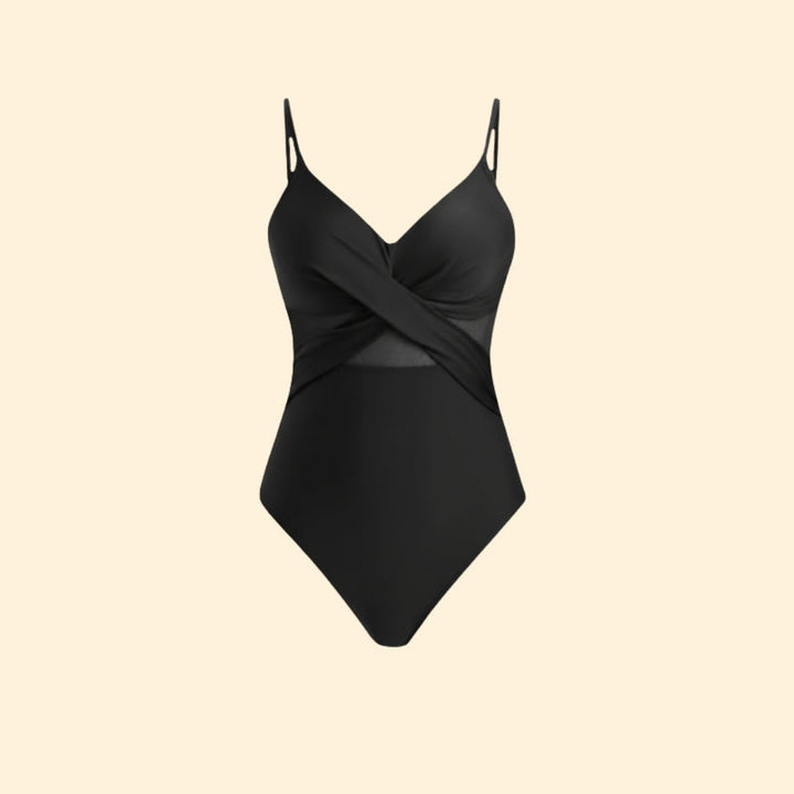 Women’s One-Piece Swimsuit with Cross-Front Design