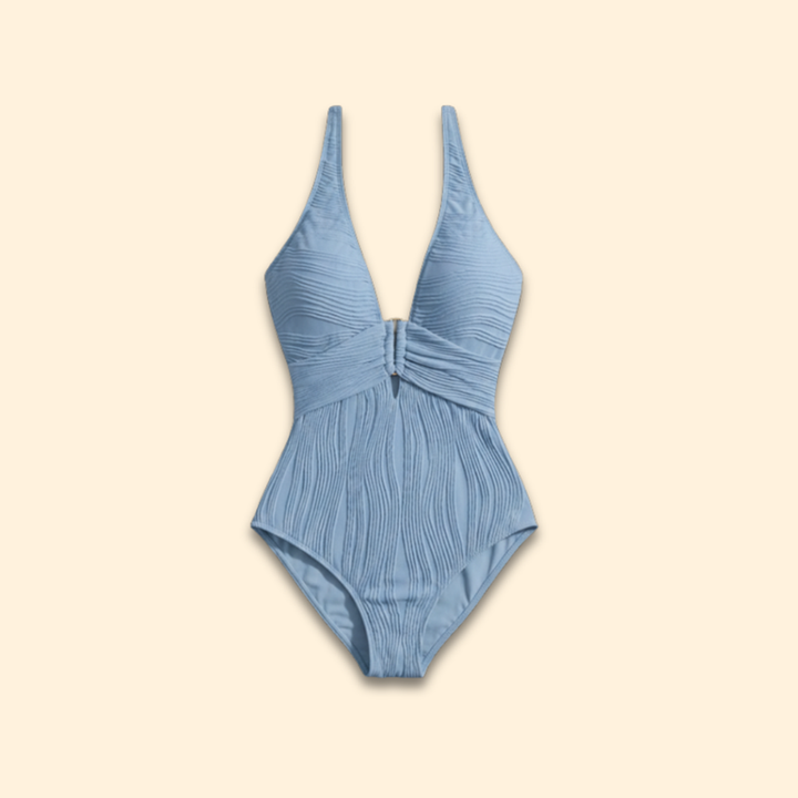 Women’s One-Piece Swimsuit with Ruched Front