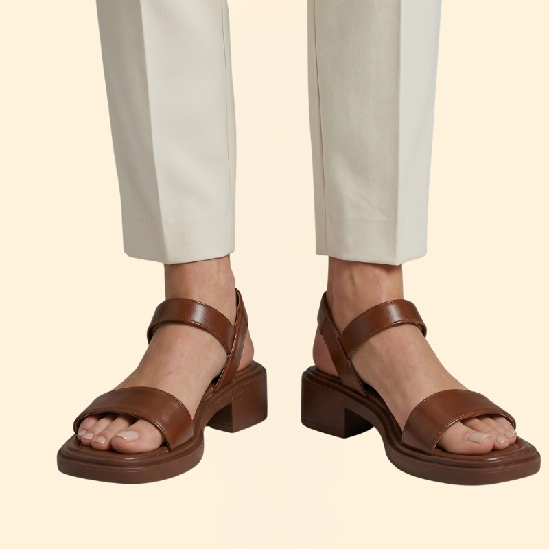 Women's Open Toe Sandals with Low Heel