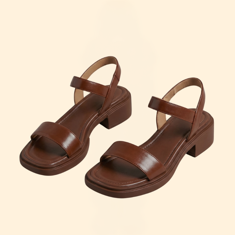 Women's Open Toe Sandals with Low Heel