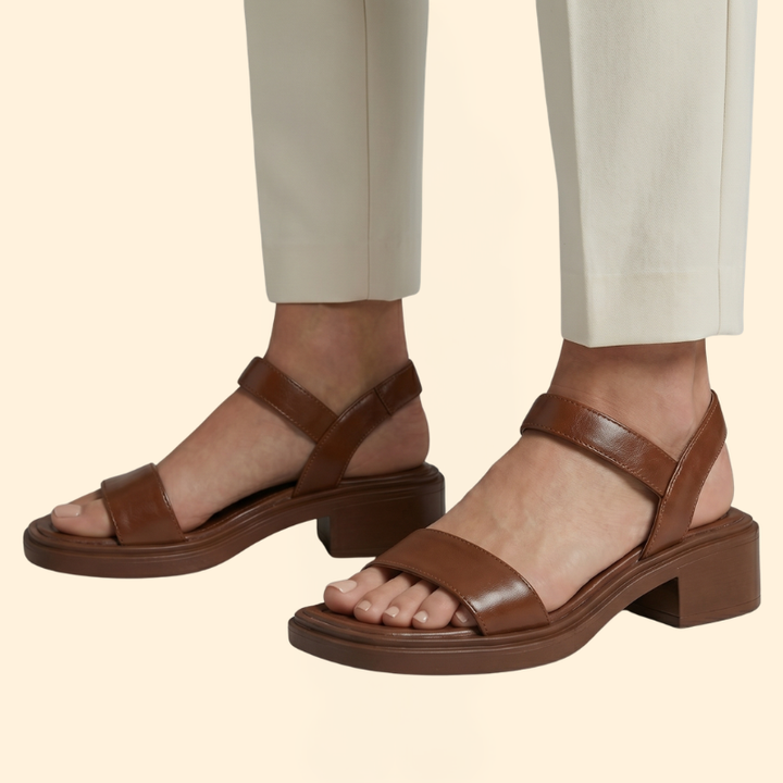 Women's Open Toe Sandals with Low Heel