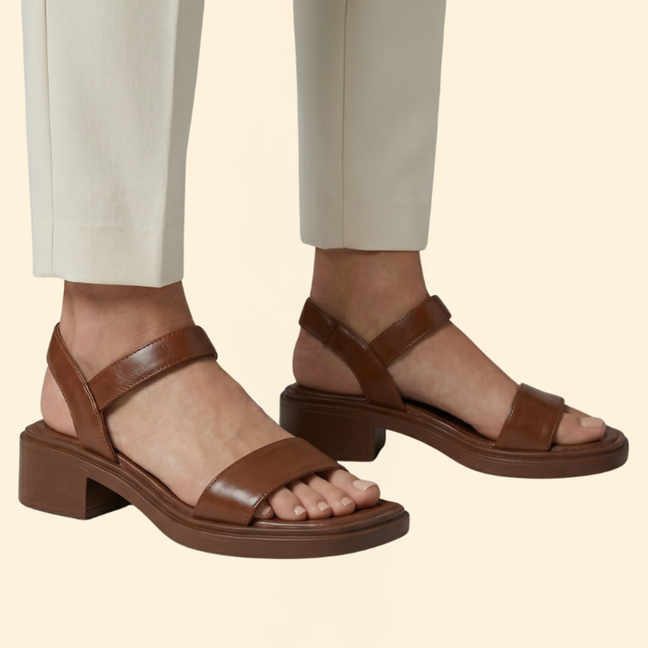 Women's Open Toe Sandals with Low Heel