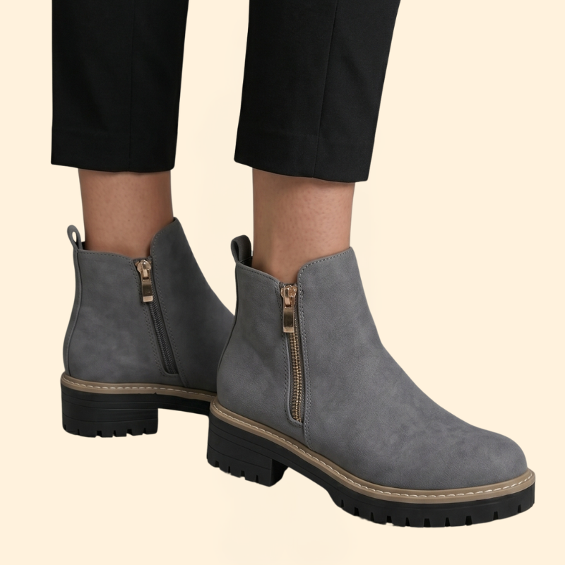 Women's Orthopedic Boots with Side Zipper