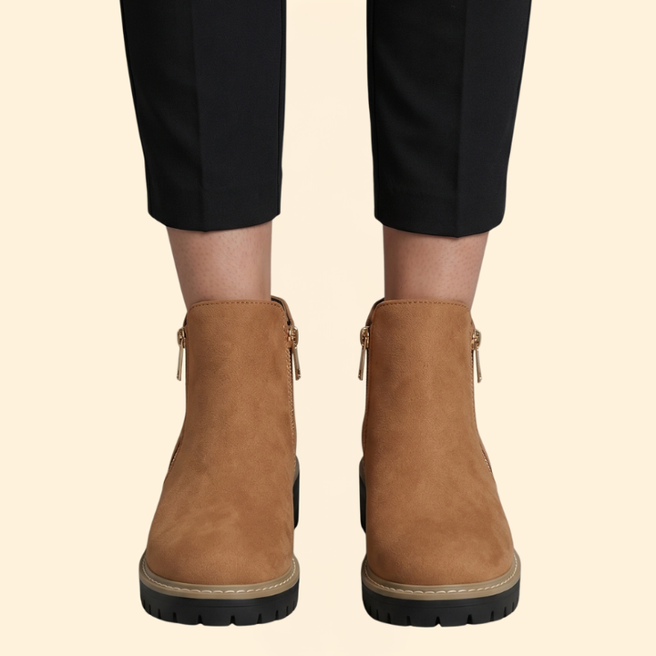 Women's Orthopedic Boots with Side Zipper