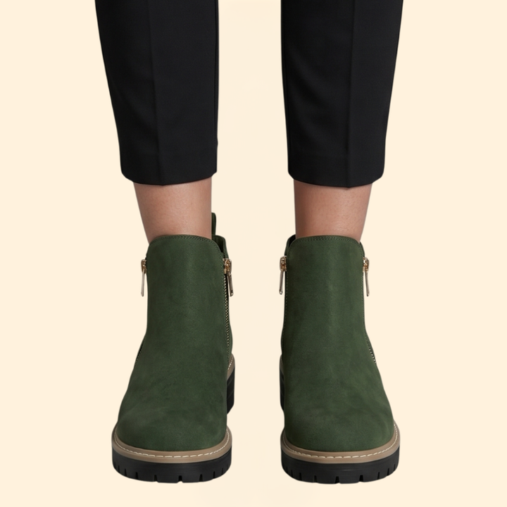 Women's Orthopedic Boots with Side Zipper