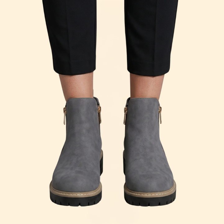 Women's Orthopedic Boots with Side Zipper