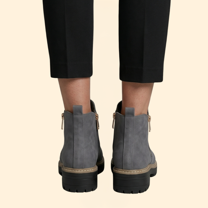 Women's Orthopedic Boots with Side Zipper
