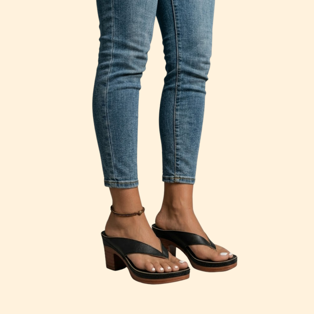 Women's Orthopedic Heels with Straps