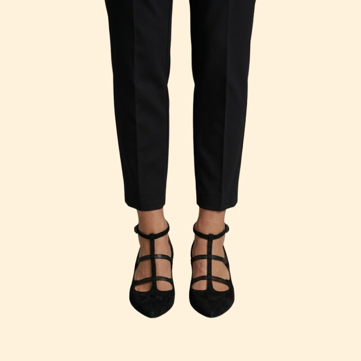 Women's Orthopedic Heels with T-Strap Design
