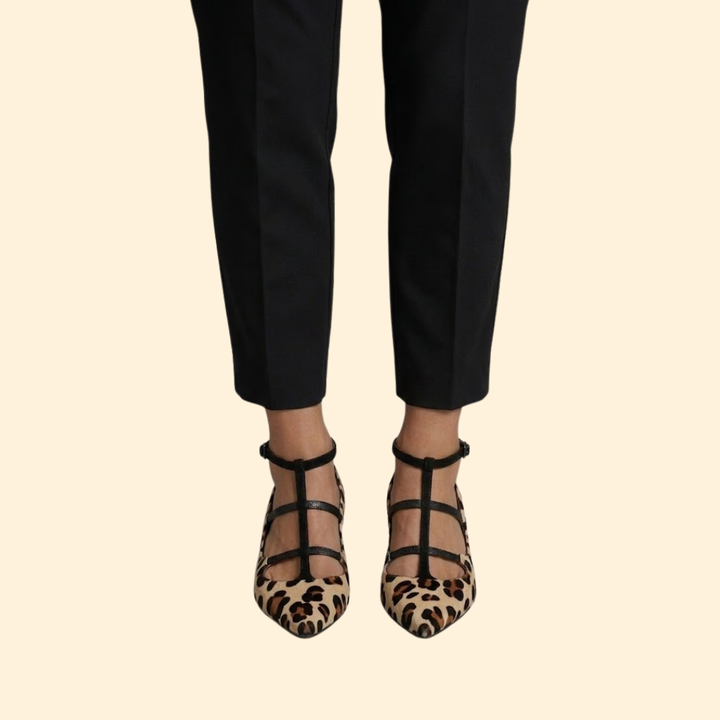 Women's Orthopedic Heels with T-Strap Design