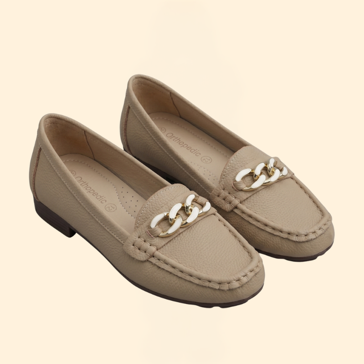 Women's Orthopedic Loafers with Chain
