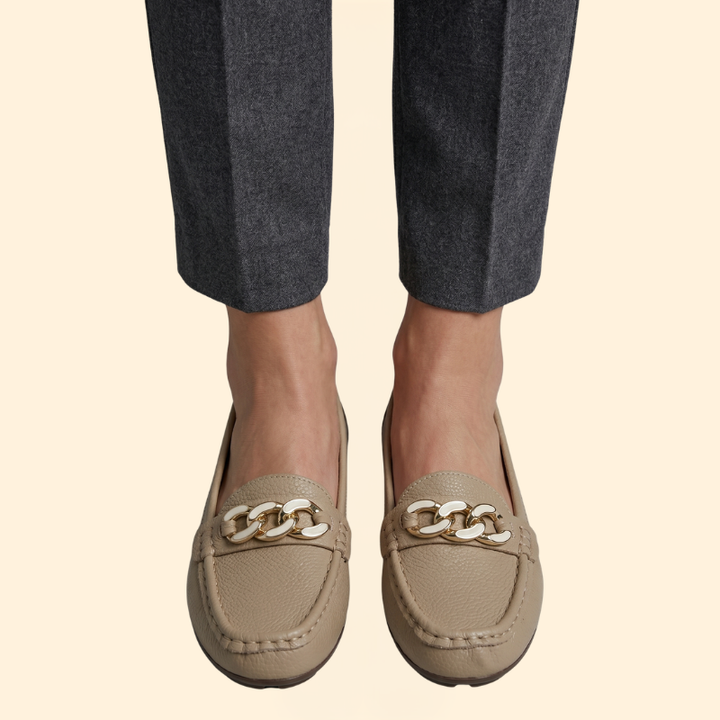 Women's Orthopedic Loafers with Chain