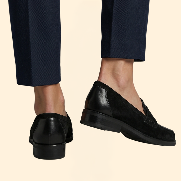 Women's Orthopedic Loafers with Croc Embossed Toe