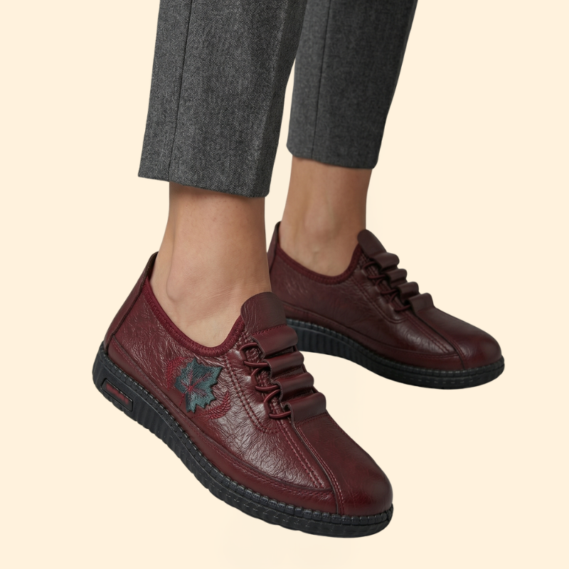 Women's Orthopedic Loafers with Embroidery