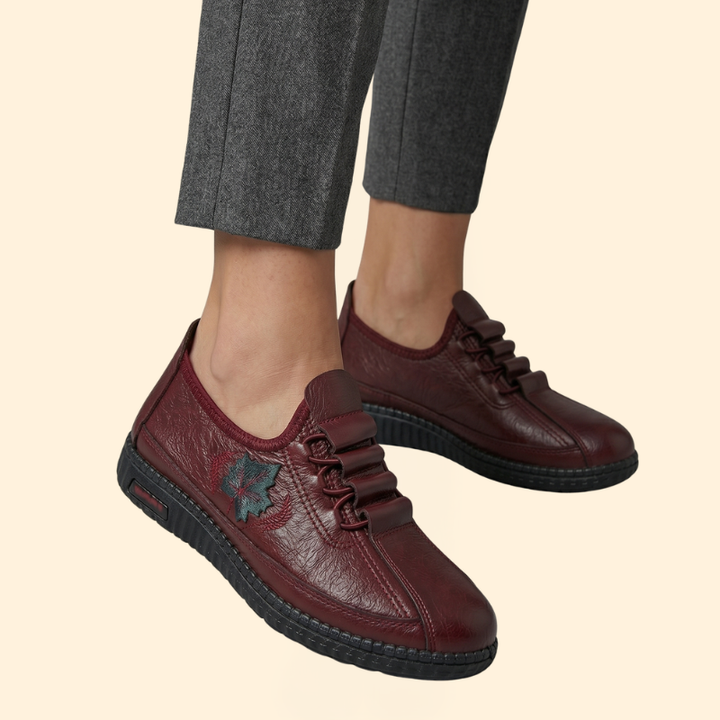 Women's Orthopedic Loafers with Embroidery