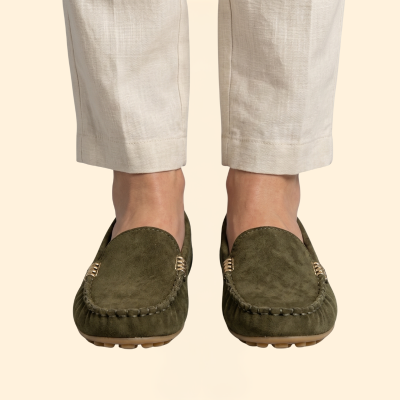 Women's Orthopedic Loafers with Faux Suede