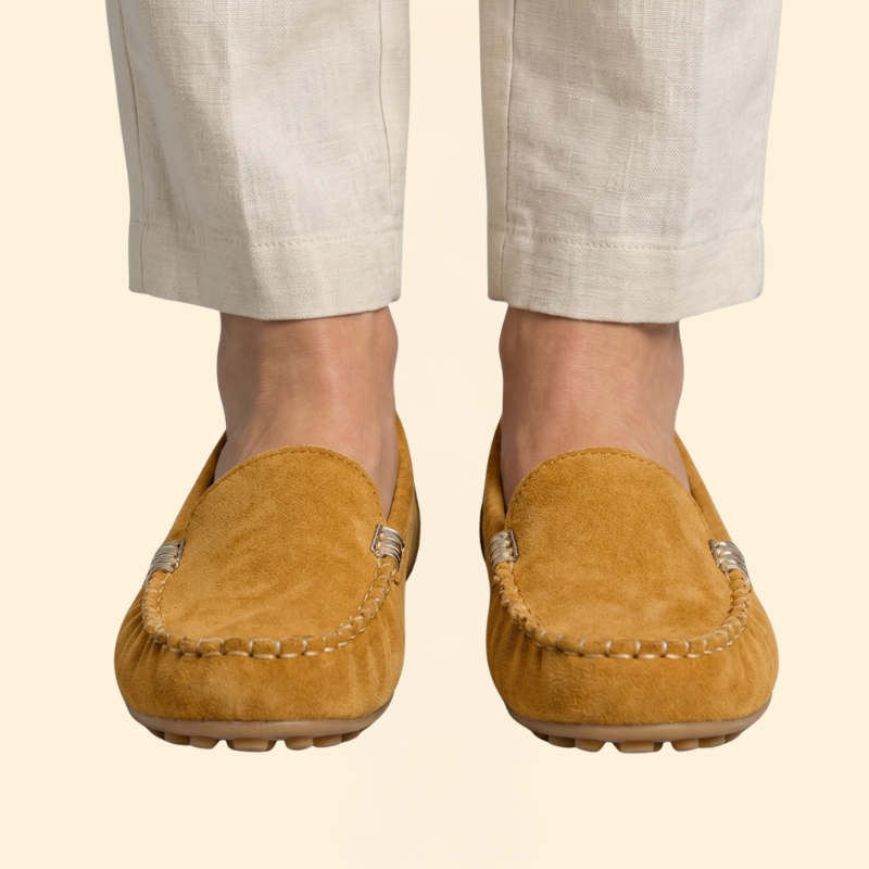 Women's Orthopedic Loafers with Faux Suede