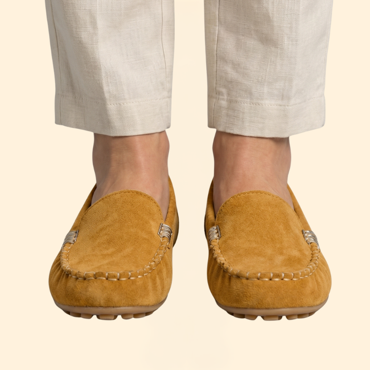 Women's Orthopedic Loafers with Faux Suede