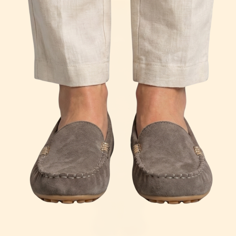 Women's Orthopedic Loafers with Faux Suede