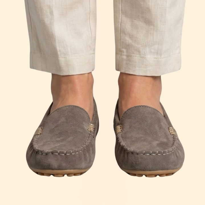 Women's Orthopedic Loafers with Faux Suede