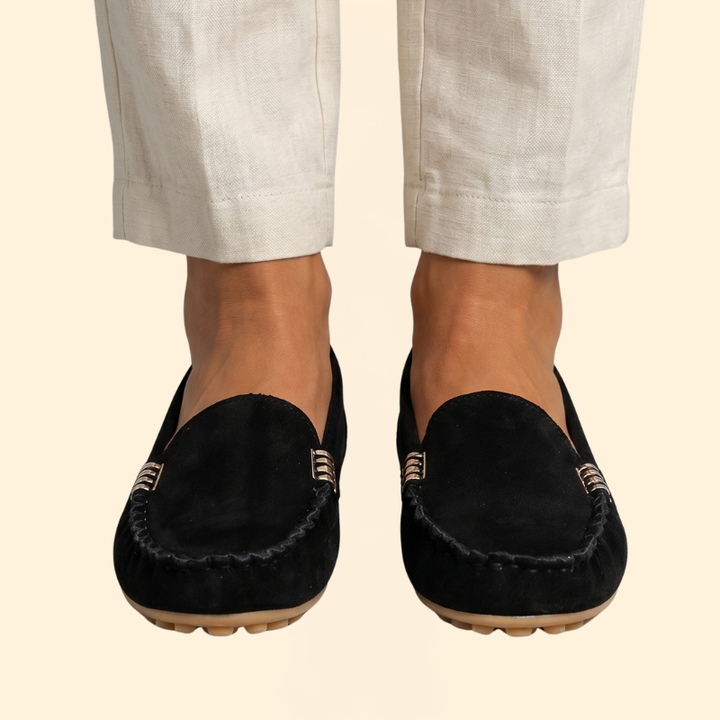 Women's Orthopedic Loafers with Faux Suede