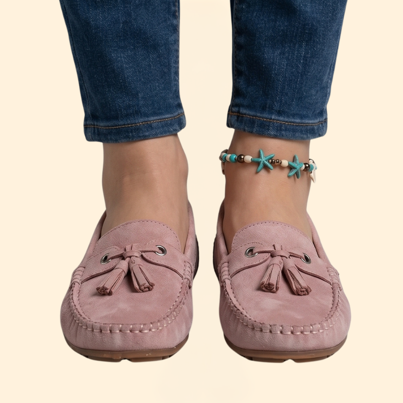 Women's Orthopedic Loafers with Front Tassel