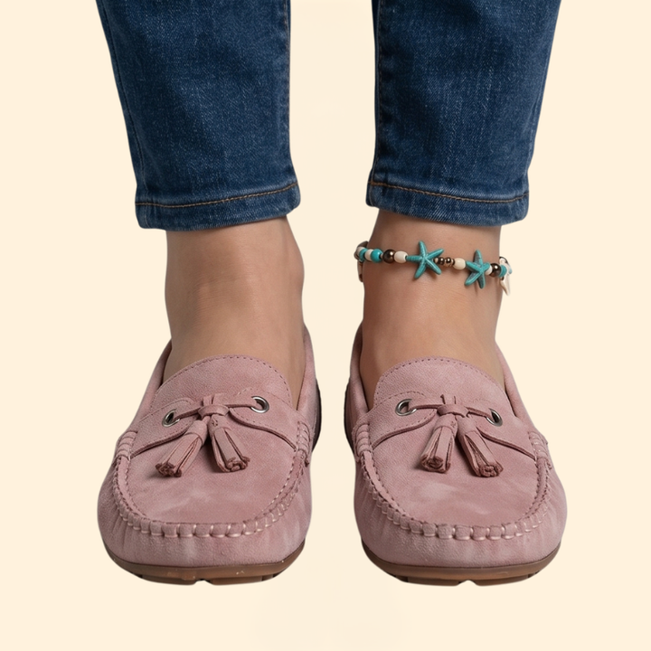 Women's Orthopedic Loafers with Front Tassel