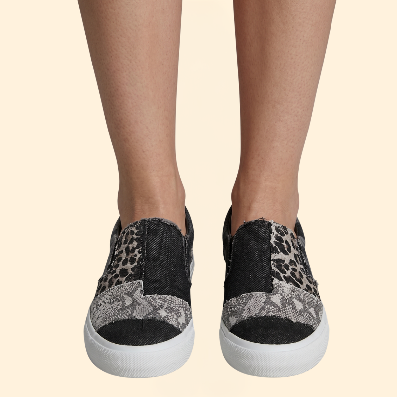 Women's Orthopedic Loafers with Patchwork