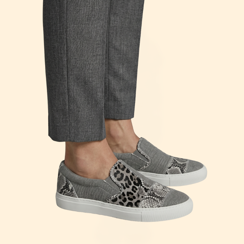 Women's Orthopedic Loafers with Patchwork
