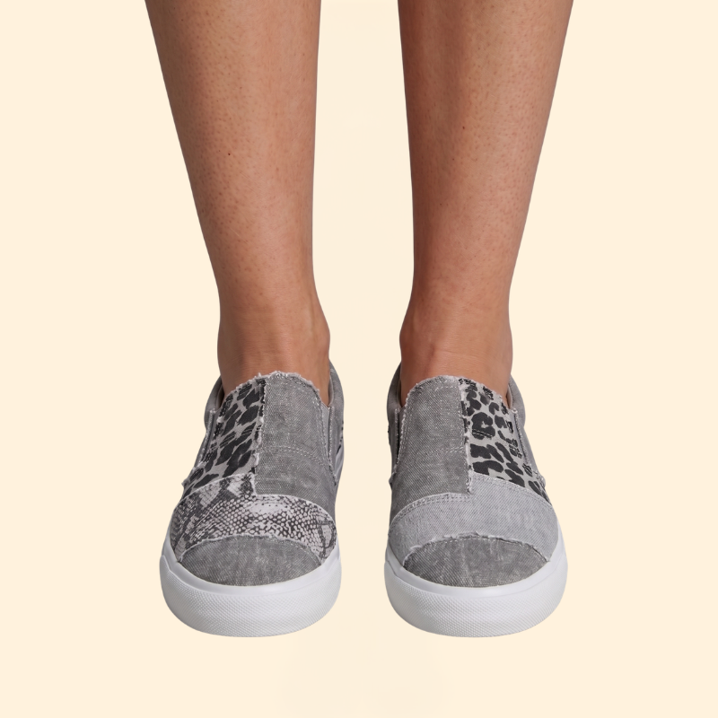 Women's Orthopedic Loafers with Patchwork