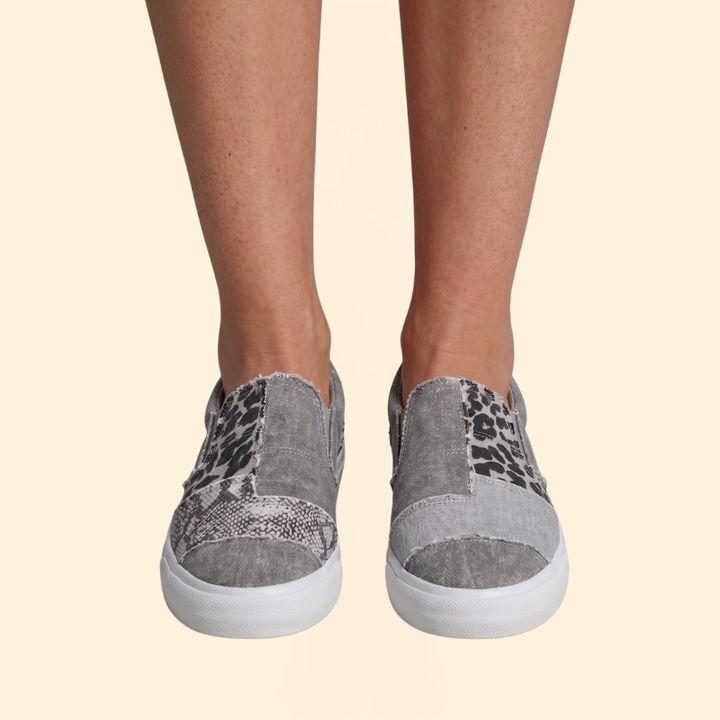 Women's Orthopedic Loafers with Patchwork