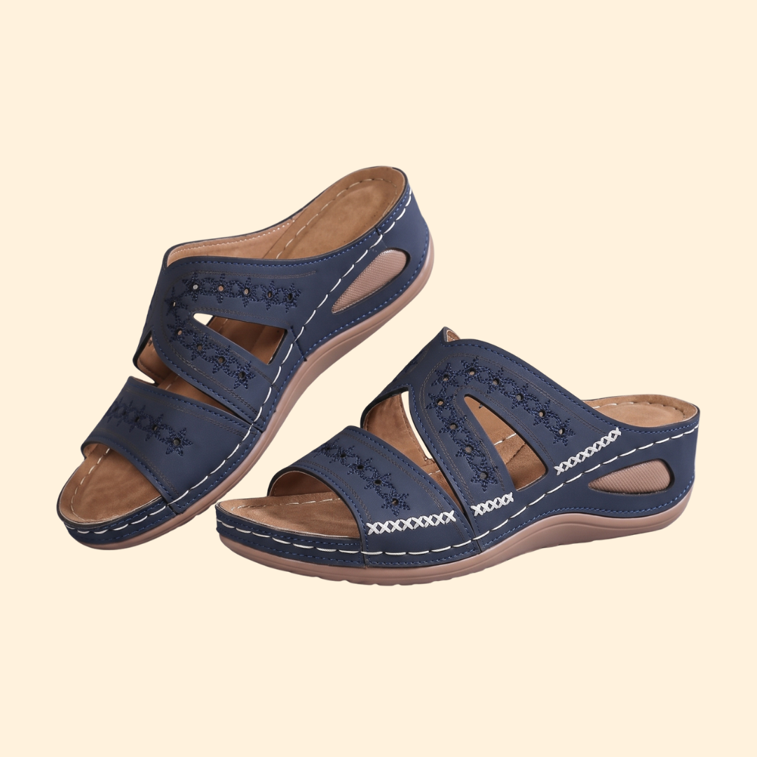 Women's Orthopedic Sandals Embroidered Straps