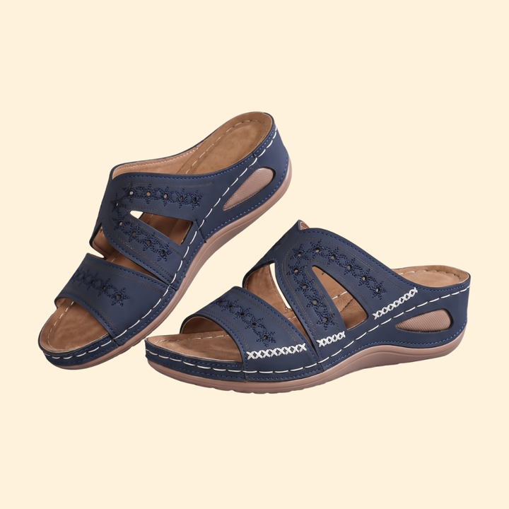 Women's Orthopedic Sandals Embroidered Straps