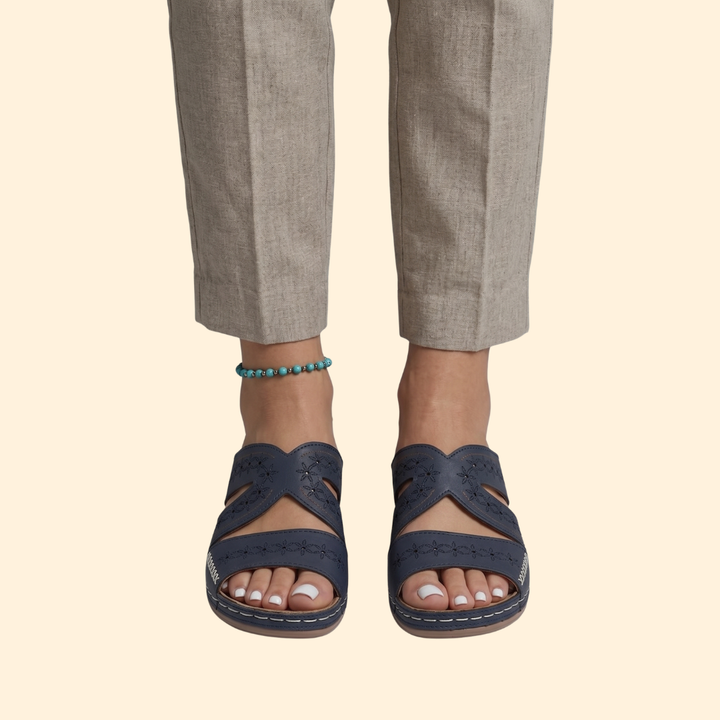 Women's Orthopedic Sandals Embroidered Straps
