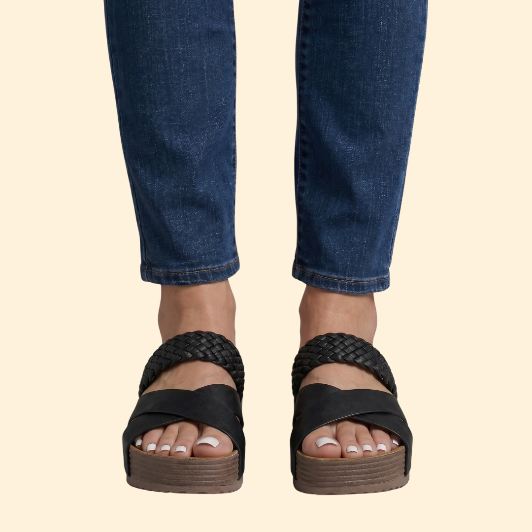 Women's Orthopedic Sandals Woven Straps