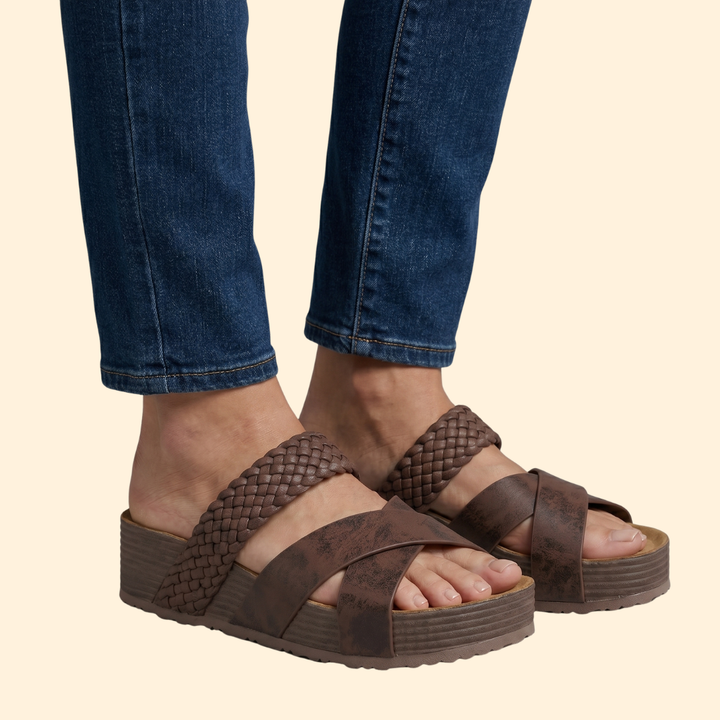 Women's Orthopedic Sandals Woven Straps