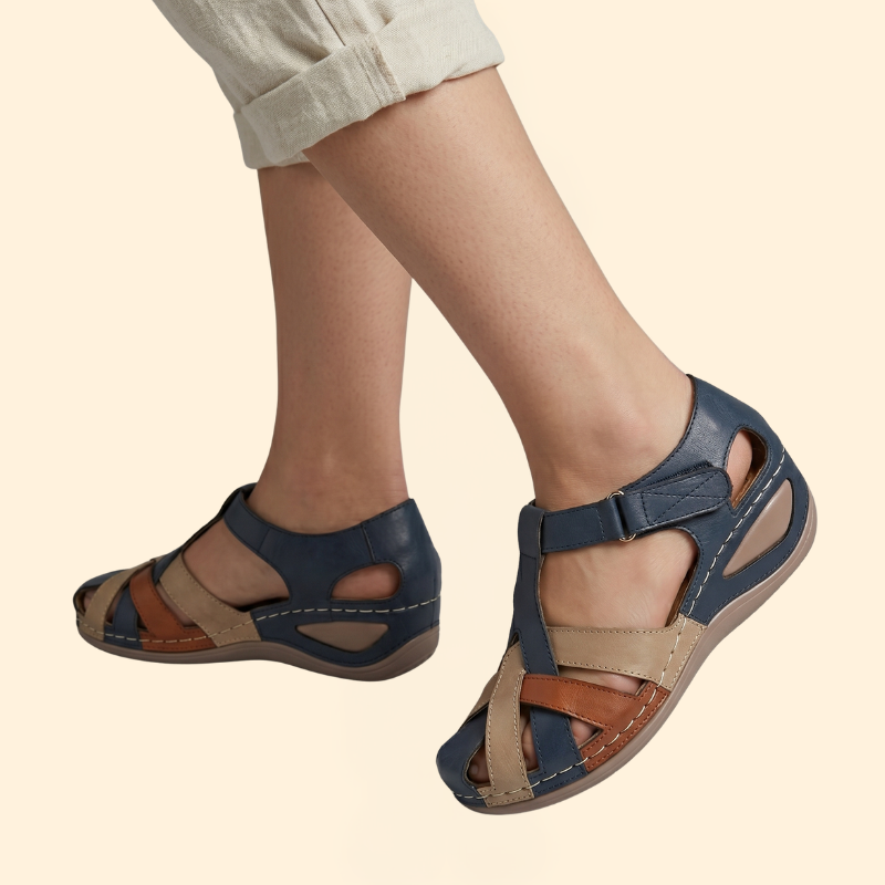 Women's Orthopedic Sandals with Crisscross Straps