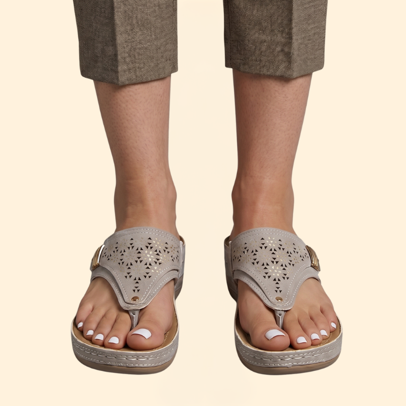 Women's Orthopedic Sandals with Laser Cut Straps
