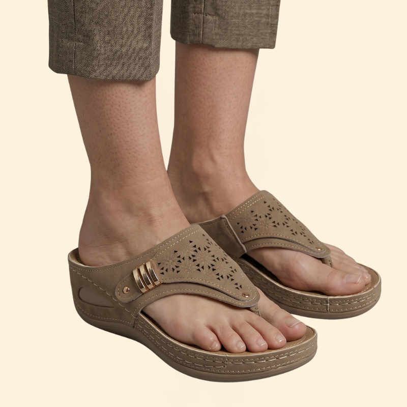 Women's Orthopedic Sandals with Laser Cut Straps