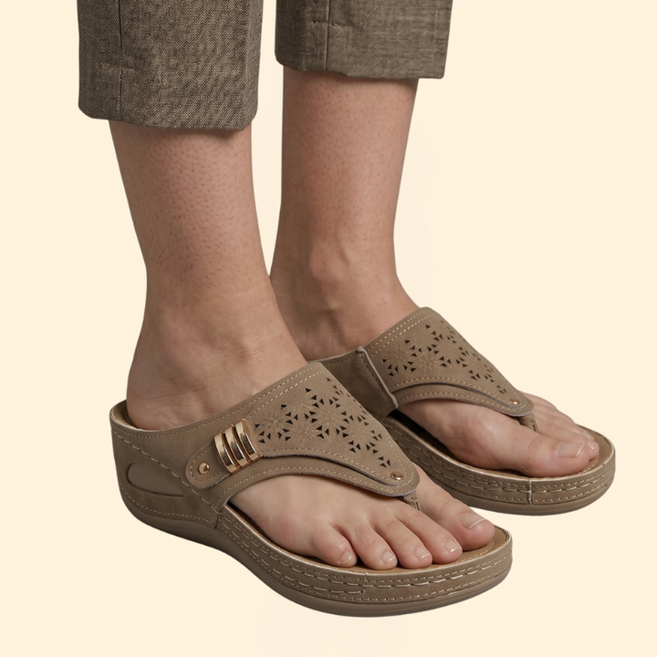 Women's Orthopedic Sandals with Laser Cut Straps