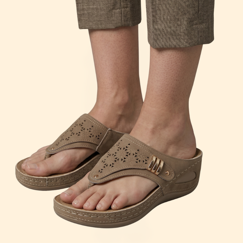 Women's Orthopedic Sandals with Laser Cut Straps