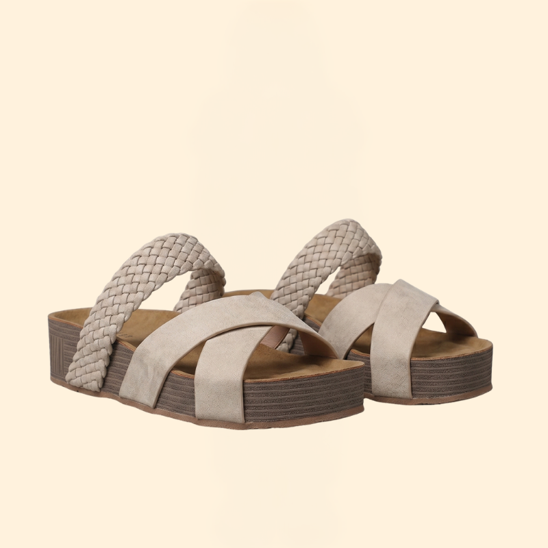 Women's Orthopedic Sandals with Woven Straps